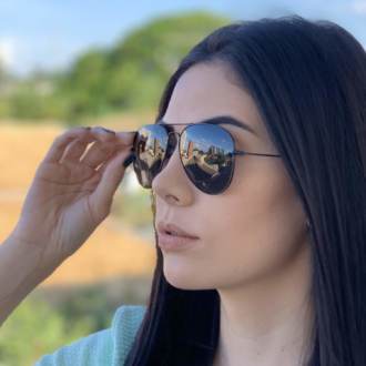 safine com br oculos de sol aviador preto isa 1