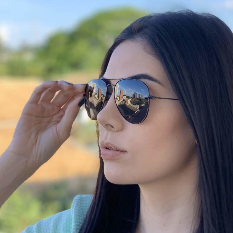 safine com br oculos de sol aviador preto isa 1