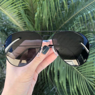 safine com br oculos de sol aviador preto isa