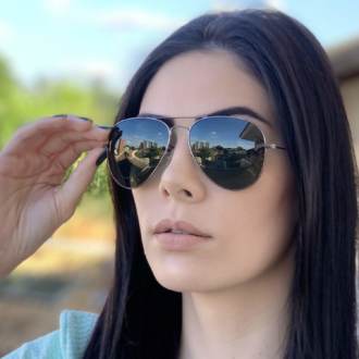 safine com br oculos de sol aviador verde isa 1
