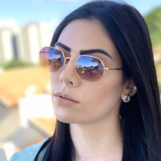safine com br oculos de sol hexagonal marrom degrade luci 2