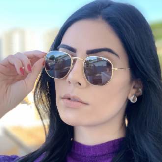 safine com br oculos de sol hexagonal marrom elisa new 2