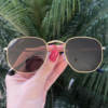 safine com br oculos de sol hexagonal marrom elisa new 3