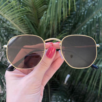 safine com br oculos de sol hexagonal marrom elisa new 3