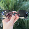 safine com br oculos de sol hexagonal preto degrade luci
