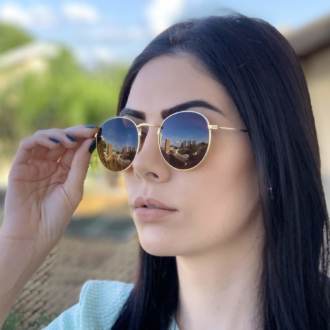 safine com br oculos de sol redondo dourado com marrom laura 2 0 1