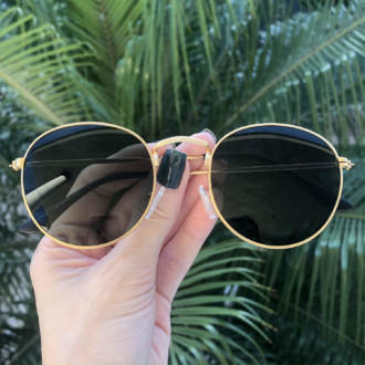 safine com br oculos de sol redondo dourado com verde laura 2 0