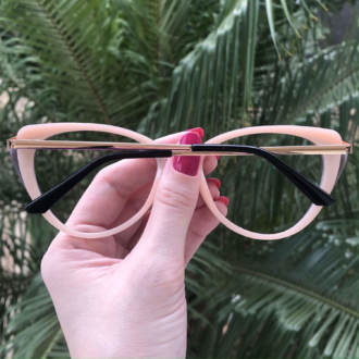 safine com br oculos de grau gatinho preto com nude bia 1