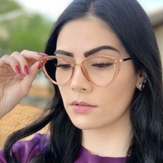 safine com br oculos de grau gatinho rosa bia