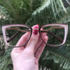 safine com br oculos de grau quadrado marrom com nude paloma 3