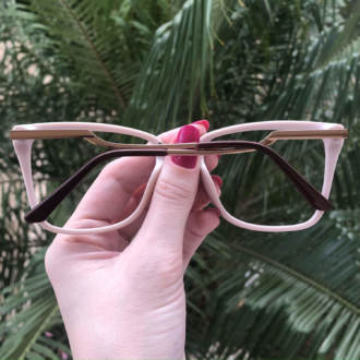 safine com br oculos de grau quadrado marrom com nude paloma 4