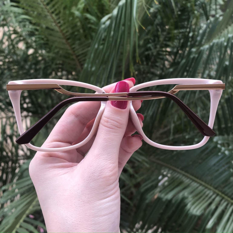 safine com br oculos de grau quadrado marrom com nude paloma 4
