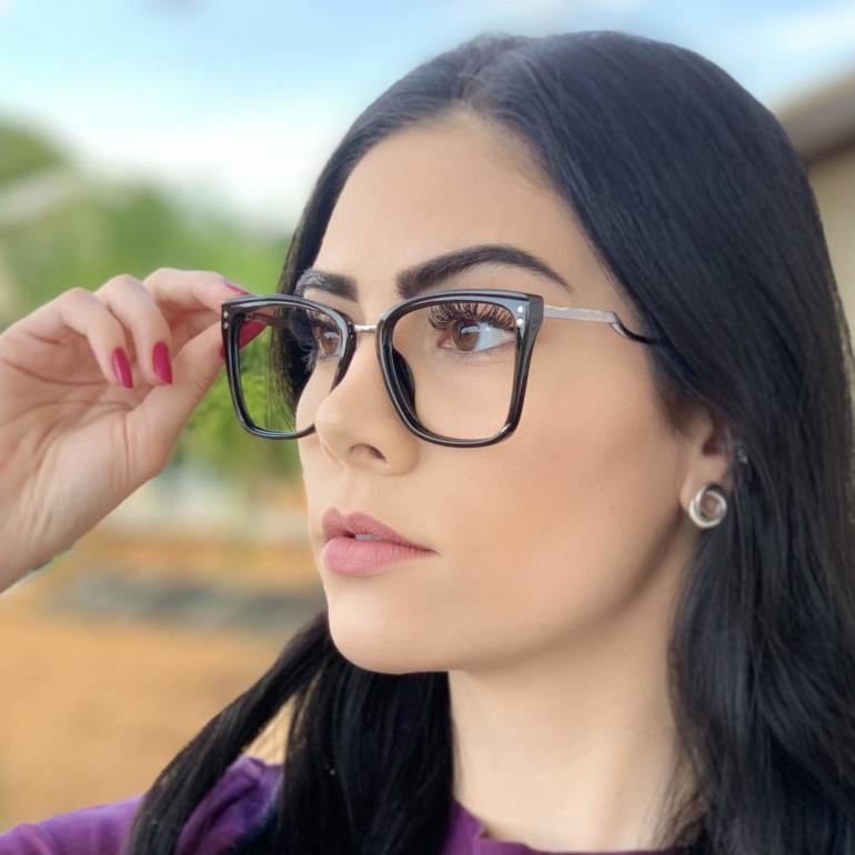 safine com br oculos de grau quadrado preto paloma