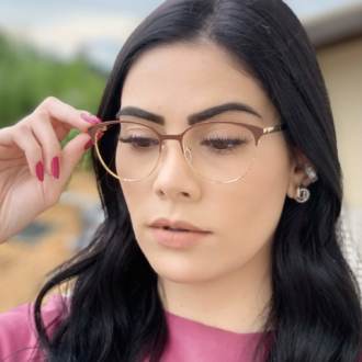 safine com br oculos de grau redondo marrom lizzy