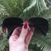 safine com br oculos de sol aviador preto degrade nanda 3