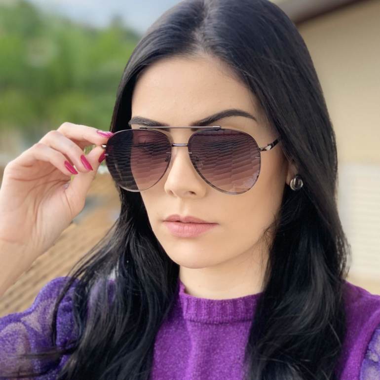 safine com br oculos de sol aviador preto degrade nanda