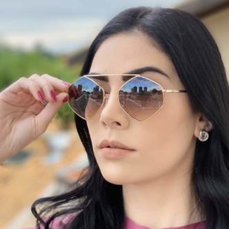 safine com br oculos de sol hexagonal colorido tati