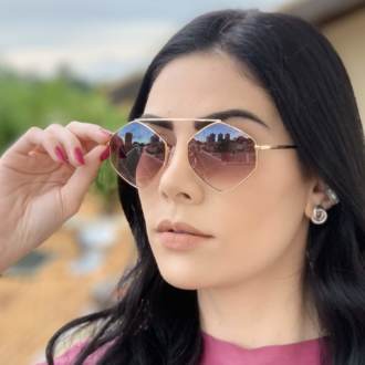 safine com br oculos de sol hexagonal degrade tati 1