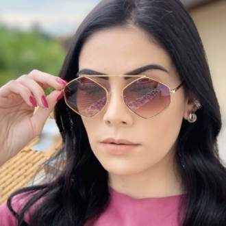 safine com br oculos de sol hexagonal degrade tati 2