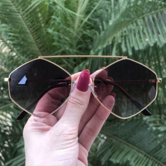 safine com br oculos de sol hexagonal degrade tati
