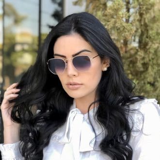 safine com br oculos de sol hexagonal prata elisa new 5