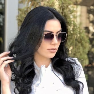 safine com br oculos de sol hexagonal prata elisa new 6