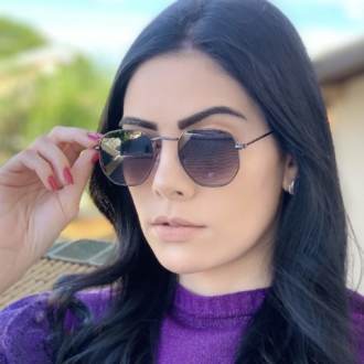 safine com br oculos de sol hexagonal preto degrade elisa new 1