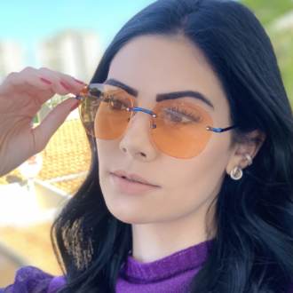 safine com br oculos de sol redondo laranja summer 3