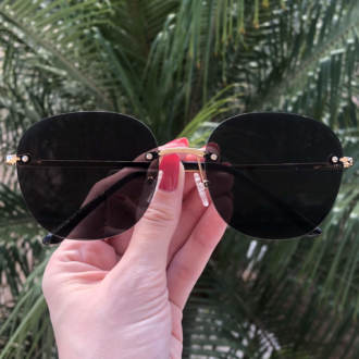 safine com br oculos de sol redondo preto summer 3