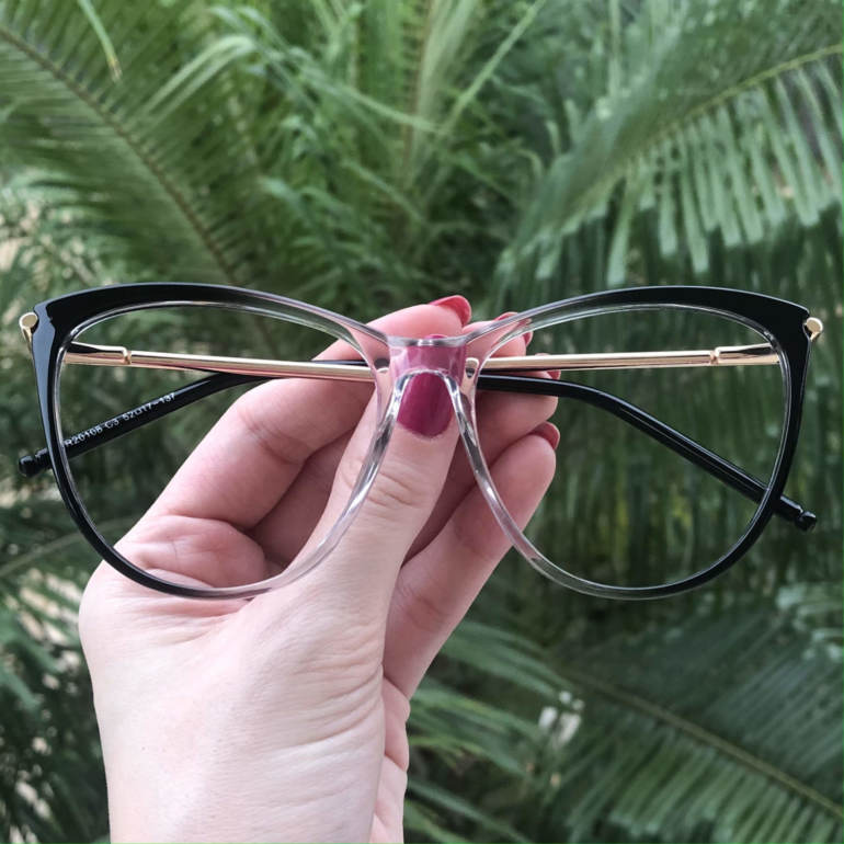 safine com br oculos de grau gatinho cinza doris