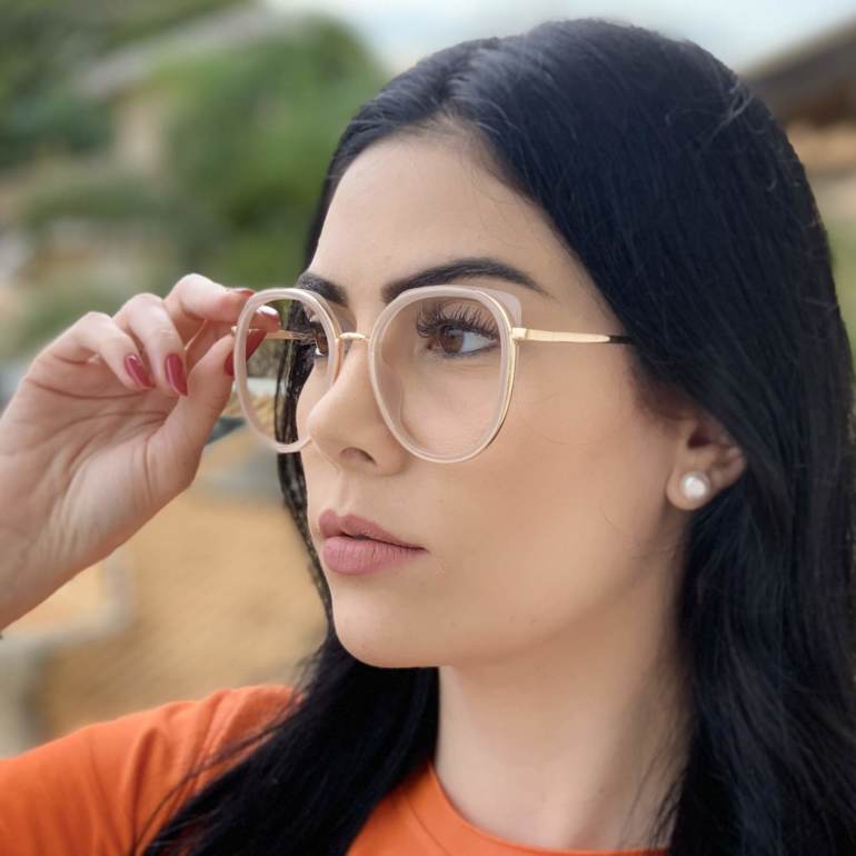 safine com br oculos de grau redondo nude bea 2 0