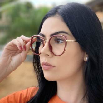 safine com br oculos de grau redondo vinho bea 2 0