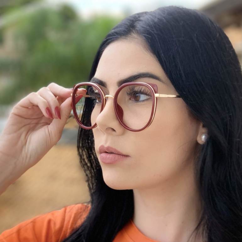 safine com br oculos de grau redondo vinho bea 2 0