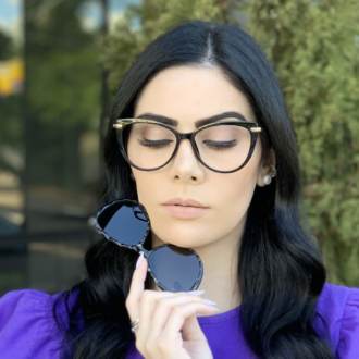 safine com br oculos 2 em 1 gatinho preto lia 1