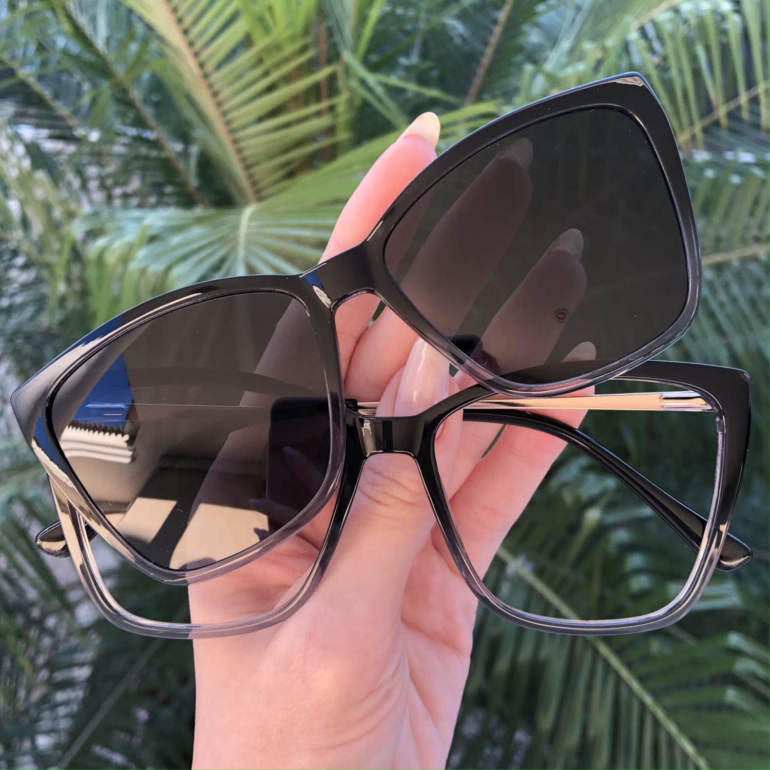 safine com br oculos 2 em 1 gatinho transparente ana