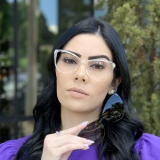 safine com br oculos 2 em 1 gatinho transparente com prata mia 2