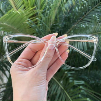 safine com br oculos 2 em 1 gatinho transparente com prata mia 4