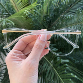 safine com br oculos 2 em 1 gatinho transparente com prata mia 5