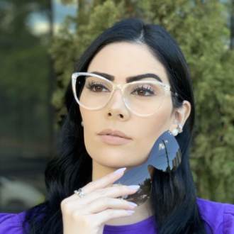 safine com br oculos 2 em 1 gatinho transparente com rose mia