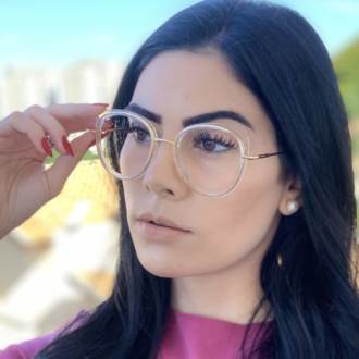 safine com br oculos de grau gatinho transparente cris 2