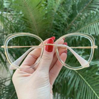 safine com br oculos de grau gatinho transparente cris 3