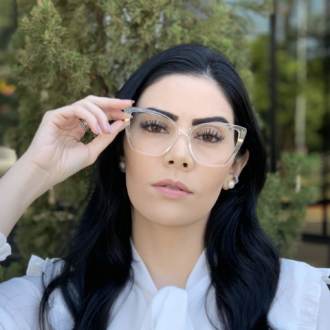 safine com br oculos de grau gatinho transparente yasmin 2