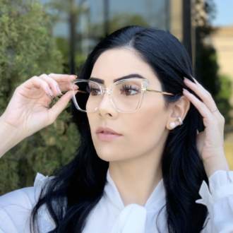 safine com br oculos de grau gatinho transparente yasmin