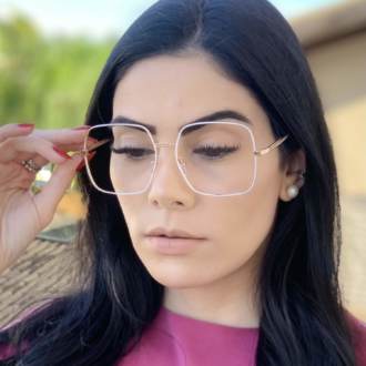 safine com br oculos de grau quadrado branco lauren 2