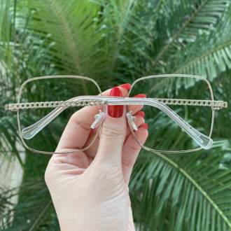 safine com br oculos de grau quadrado marrom lauren 1