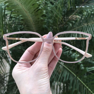 safine com br oculos de grau retangular nude lulu
