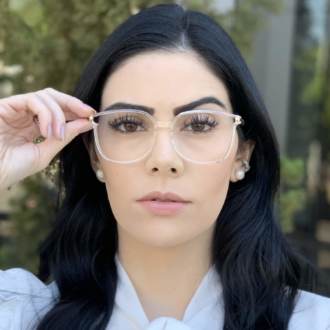 safine com br oculos de grau retangular transparente lulu 3