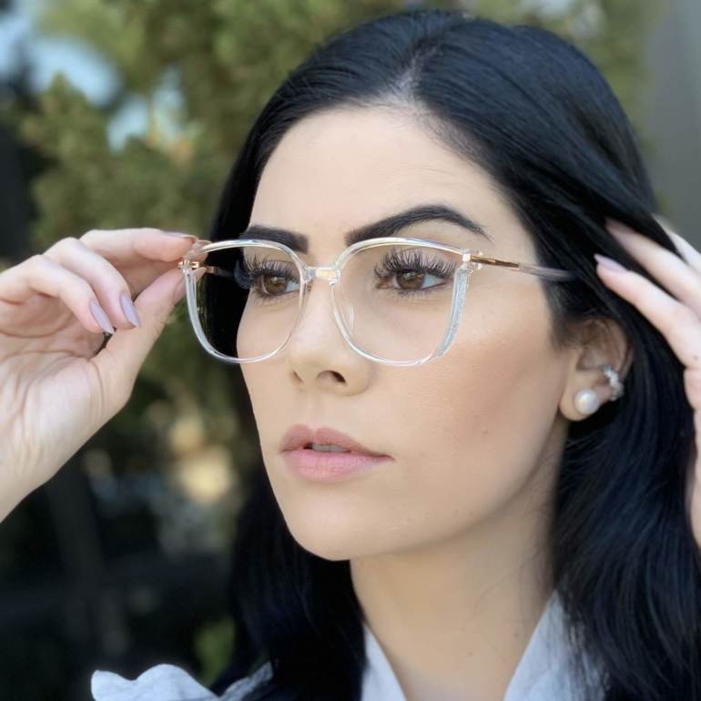 safine com br oculos de grau retangular transparente lulu 4
