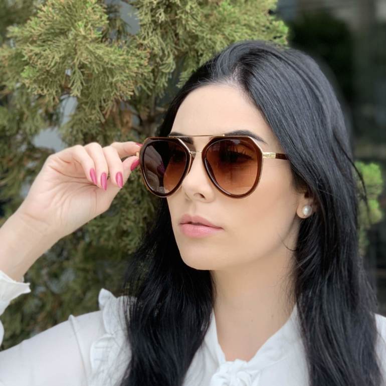 safine com br oculos de sol aviador marrom nicole 1