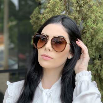 safine com br oculos de sol aviador marrom nicole 3